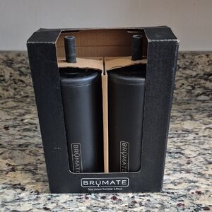 Brumate 12oz Straw Tumbler 2-Pack In Matte Black